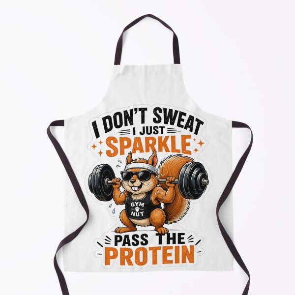 Item preview, Gym Nut Squirrel – I Don’t Sweat, I Just Sparkle designed and sold by GainzillasGymShop.