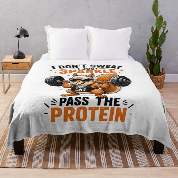 Item preview, Gym Nut Squirrel – I Don’t Sweat, I Just Sparkle designed and sold by GainzillasGymShop.