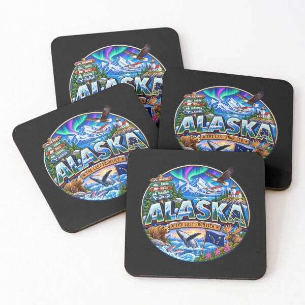 Item preview, Alaska The Last Frontier Vintage Travel Design designed and sold by Awarrie.