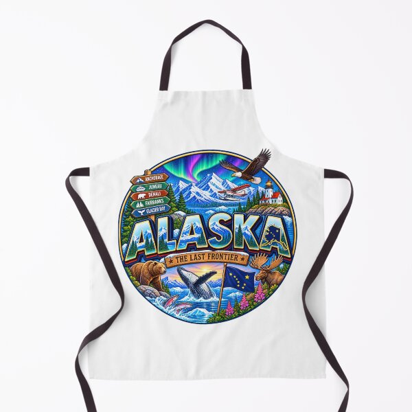 Item preview, Alaska The Last Frontier Vintage Travel Design designed and sold by Awarrie.