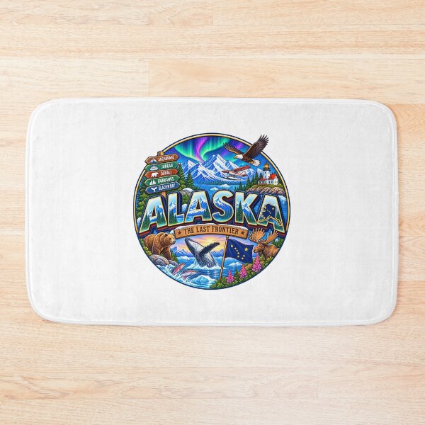 Item preview, Alaska The Last Frontier Vintage Travel Design designed and sold by Awarrie.