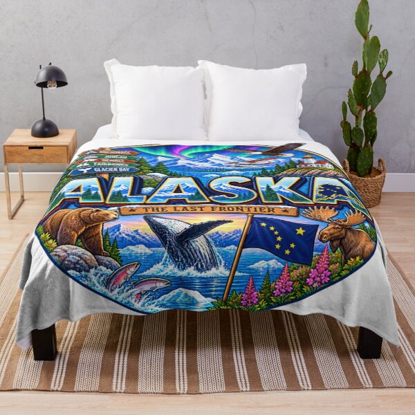 Item preview, Alaska The Last Frontier Vintage Travel Design designed and sold by Awarrie.