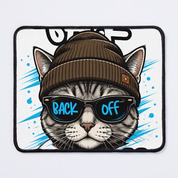 Item preview, Sarcastic Cool Cat Back Off Beanie Sunglasses designed and sold by WelLarsDigitals.