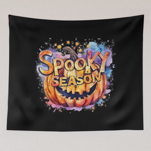 Item preview, Watercolor Spooky Season Pumpkin | Halloween Jack O Lantern designed and sold by emiliacreations.