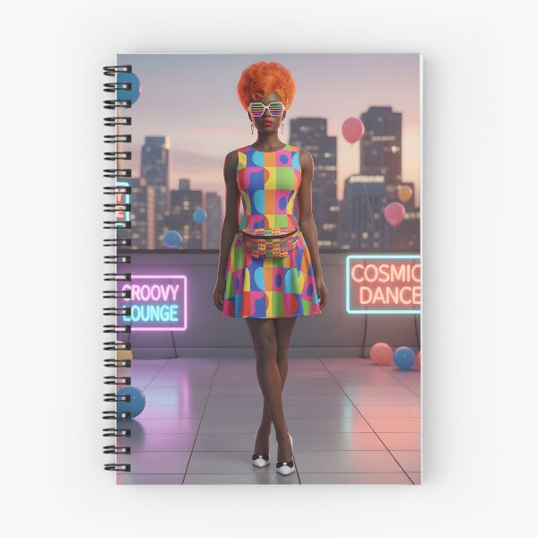 Item preview,  Groovy Lounge - 60s Cosmic Dance Mod Fashion | Colorful Retro Party designed and sold by Ela Art Space .