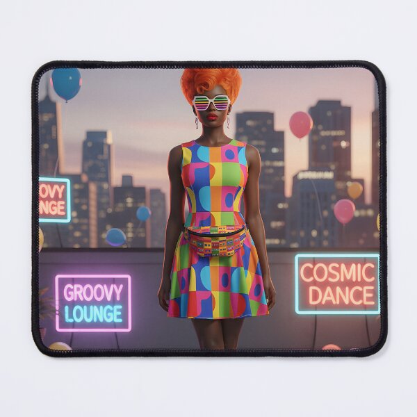 Item preview, Groovy Lounge - 60s Cosmic Dance Mod Fashion | Colorful Retro Party designed and sold by Ela Art Space .