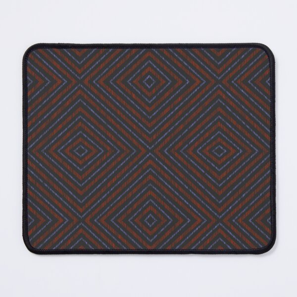 Item preview, Geometric Zigzag Diamonds - Red & Blue on Dark Seamless Pattern designed and sold by Sasitee.