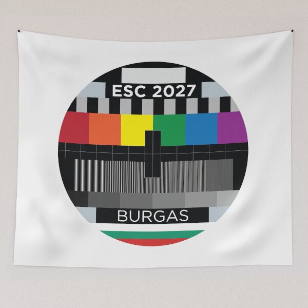 Item preview, ESC Testcard [2027, Burgas] designed and sold by lazarusheart.