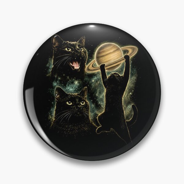 Item preview, Vintage Cosmic Cat Shirt, Celestial Saturn Graphic Tee, Black Cat Space Design, Astronomy Lover Gift, Gothic Witchy Aesthetic designed and sold by Catspeachy.