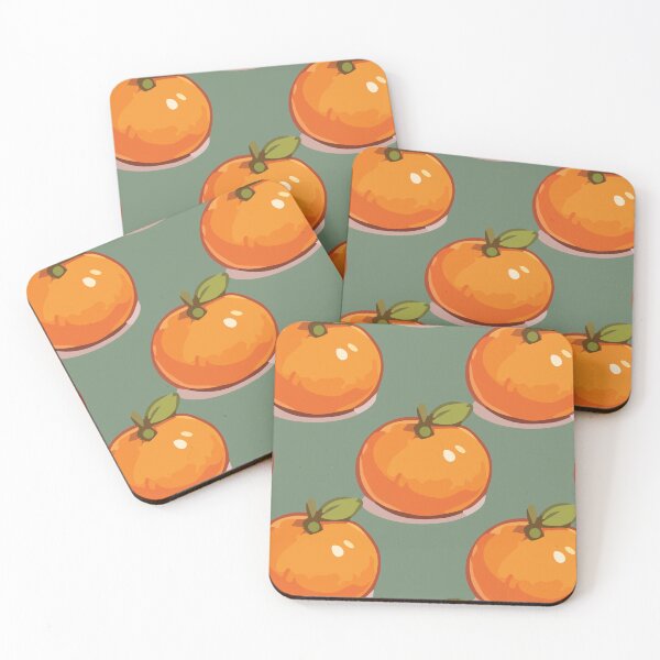 Item preview, Clementine Pattern – Retro Orange Citrus Fruit & Green Leaves 9 designed and sold by SimplePoDesign.