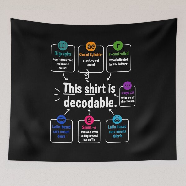Item preview, This Shirt Is Decodable Vintage Reading Teacher  designed and sold by studio-ssaam.