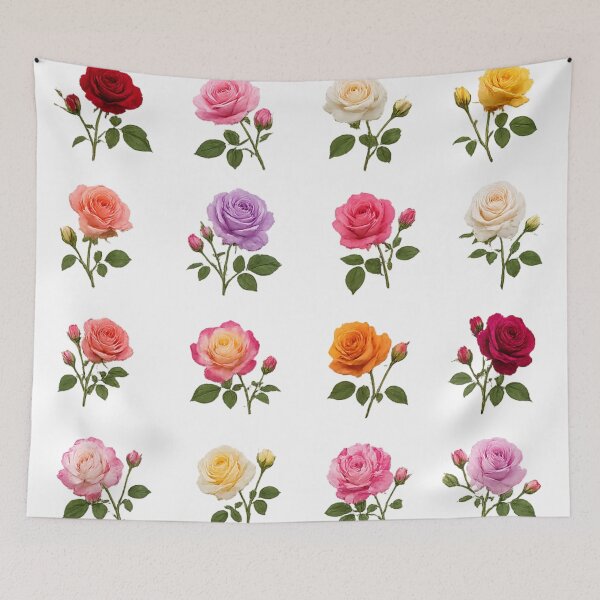 Item preview, Colorful Vintage Rose Flower Floral Garden Aesthetic designed and sold by Rehnair.