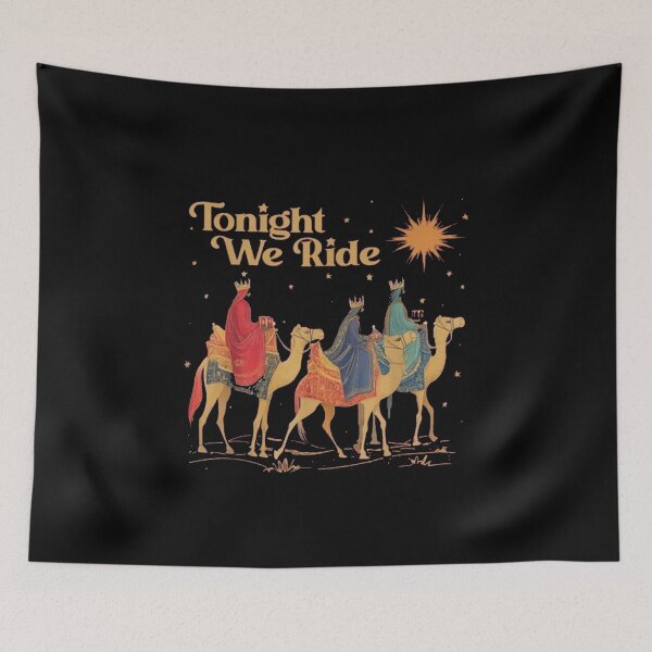 Item preview, Tonight We Ride – Retro Three Wise Men Christian Christmas designed and sold by roartusa.