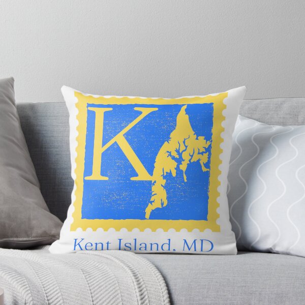 Item preview, Kent Island - Retro Stamp designed and sold by SportyFemmeShop.