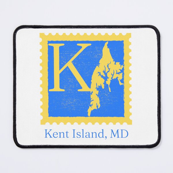 Item preview, Kent Island - Retro Stamp designed and sold by SportyFemmeShop.
