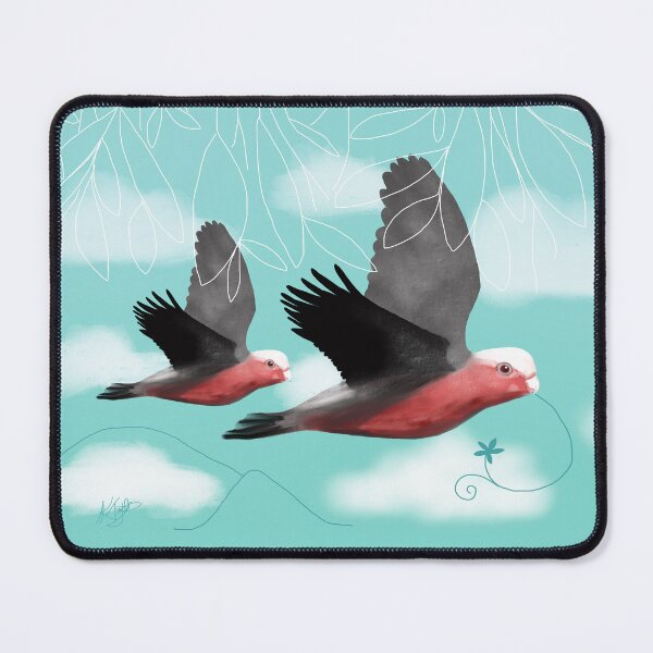 Item preview, Pink Galahs in Flight designed and sold by Karin Taylor.