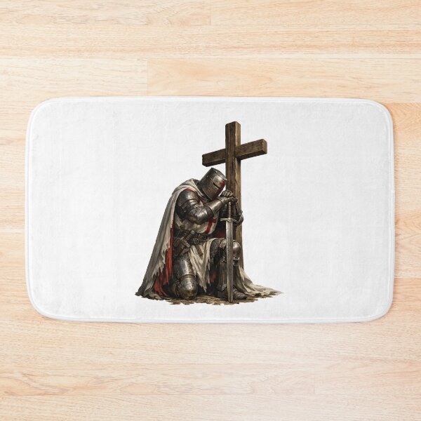 Item preview, Praying Templar Knight at the Cross designed and sold by HolyLandDesigns.