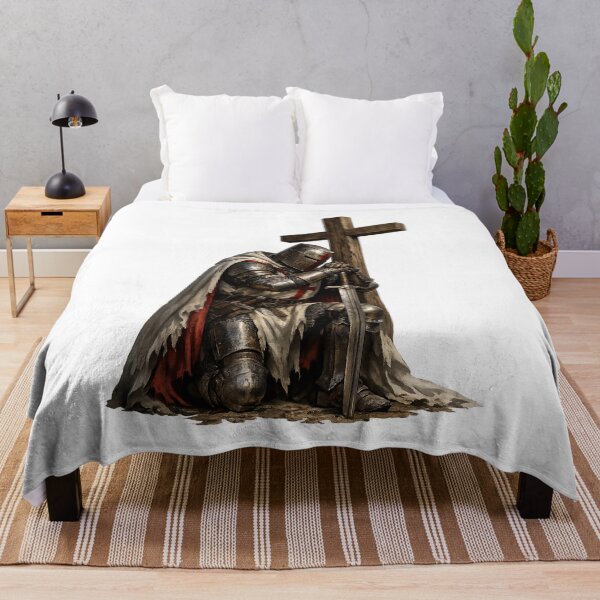 Item preview, Praying Templar Knight at the Cross designed and sold by HolyLandDesigns.