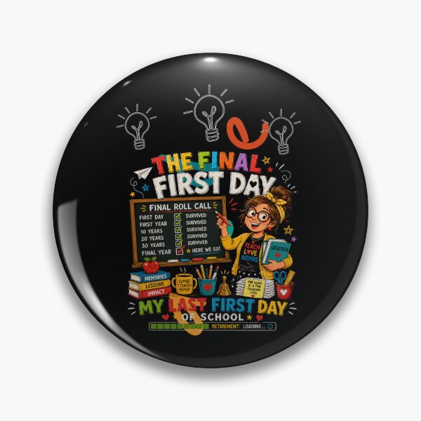 Item preview, My Last First Day of School Retiring Teacher Funny School Design designed and sold by DarkRelicStudio.