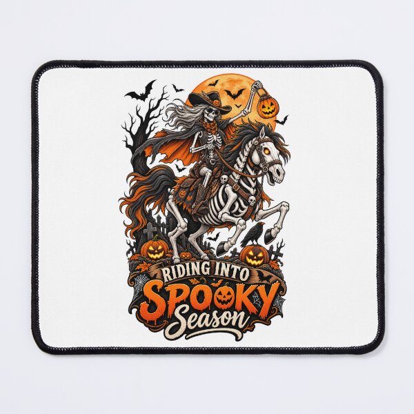 Item preview, Skeleton Horse Riding Into Spooky Season designed and sold by Ayden World.