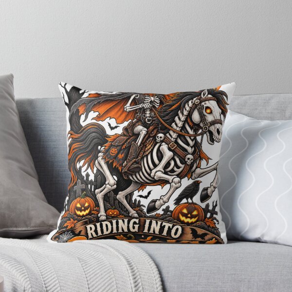 Item preview, Skeleton Horse Riding Into Spooky Season designed and sold by Ayden World.