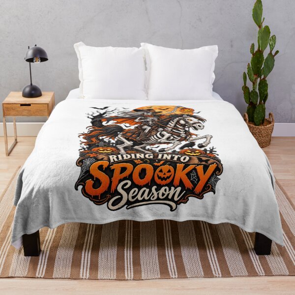 Item preview, Skeleton Horse Riding Into Spooky Season designed and sold by Ayden World.
