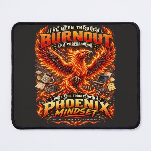 Item preview, Phoenix Mindset Burnout Recovery Resilience designed and sold by FABIOLA1970.