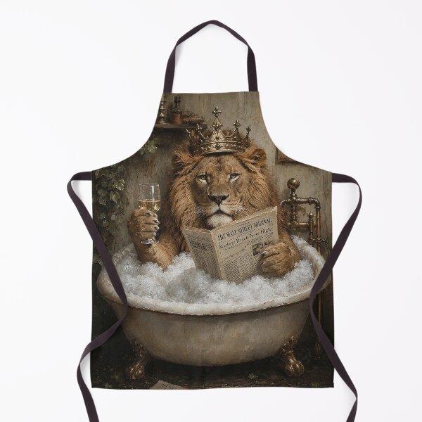 Item preview, Fortune Favors the Bold – Crowned Lion Wall Street Vintage Art designed and sold by Tolchik.
