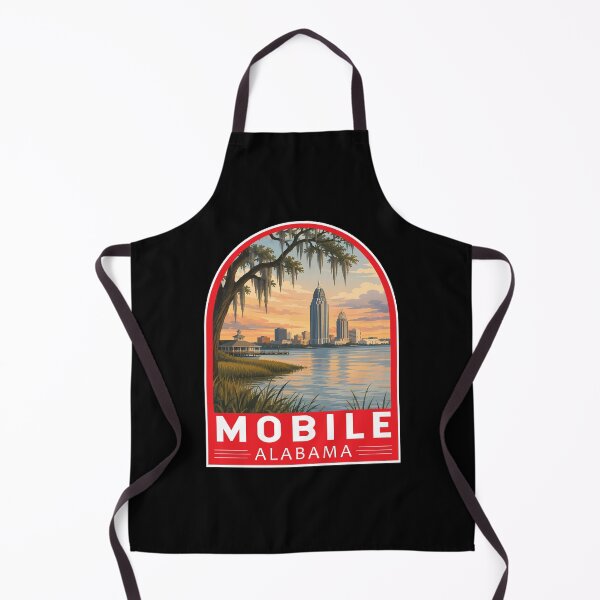 Item preview, Mobile Alabama Travel Art Emblem designed and sold by KrisSidDesigns.