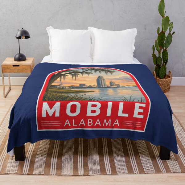Item preview, Mobile Alabama Travel Art Emblem designed and sold by KrisSidDesigns.