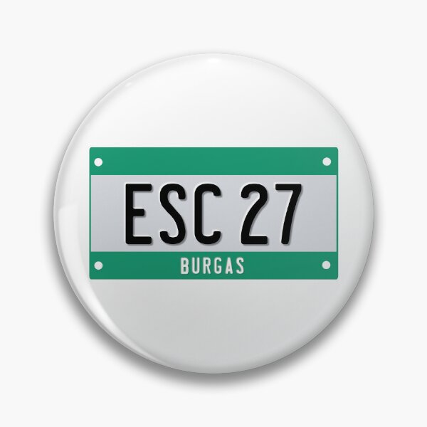 Item preview, ESC number plate [2027, Burgas] designed and sold by lazarusheart.