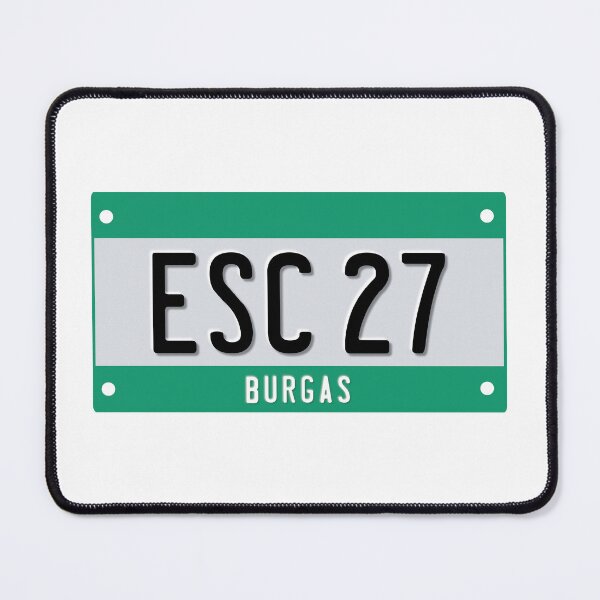 Item preview, ESC number plate [2027, Burgas] designed and sold by lazarusheart.