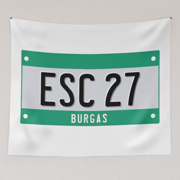 Item preview, ESC number plate [2027, Burgas] designed and sold by lazarusheart.