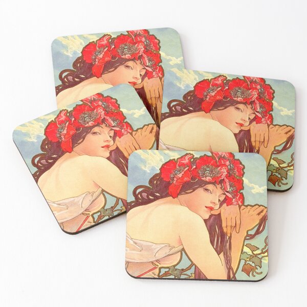 Item preview, Summer - Alphonse Mucha 1896 Art Nouveau designed and sold by Roberto Triolo.