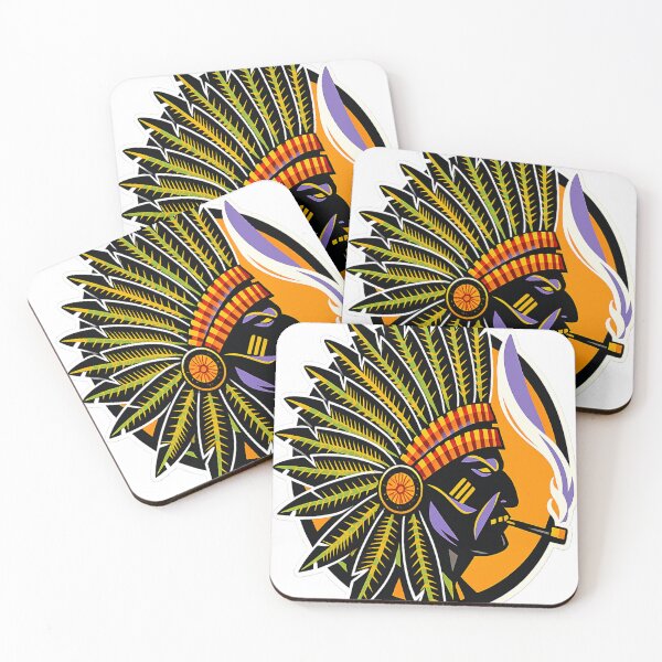 Item preview, Native Warrior Headdress Sunburst Portrait designed and sold by FABIOLA1970.