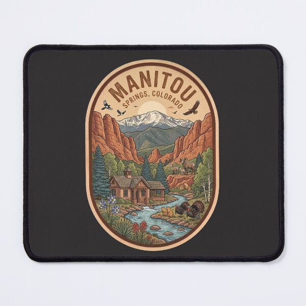 Item preview, Manitou Springs Colorado Vintage Mountain Wildlife Badge designed and sold by LittleArij.