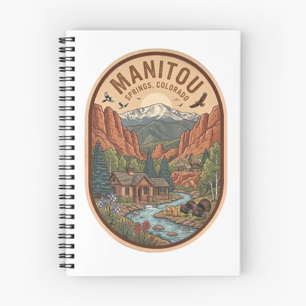 Item preview, Manitou Springs Colorado Vintage Mountain Wildlife Badge designed and sold by LittleArij.