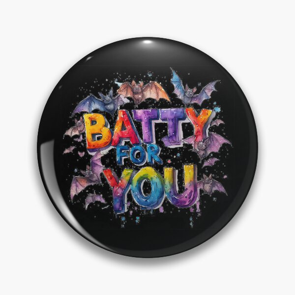Item preview, Watercolor Batty For You Cute Halloween Bats Typography designed and sold by emiliacreations.