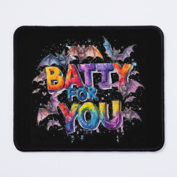 Item preview, Watercolor Batty For You Cute Halloween Bats Typography designed and sold by emiliacreations.