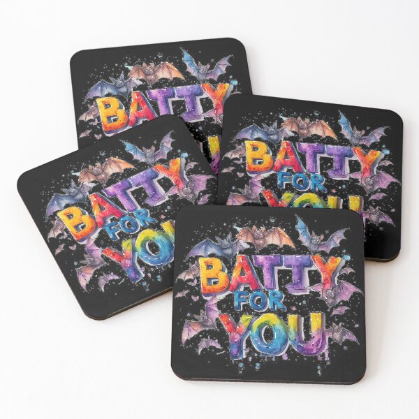 Item preview, Watercolor Batty For You Cute Halloween Bats Typography designed and sold by emiliacreations.