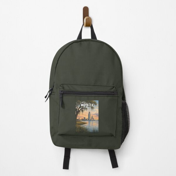 Item preview, Mobile Alabama Illustration Travel Art Vintage designed and sold by KrisSidDesigns.
