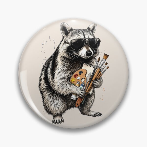 Item preview, Art Teacher, Raccoon Art Teacher, Painter Artist, Women Art Educator, Funny Art Elective Teacher designed and sold by Quiajia.