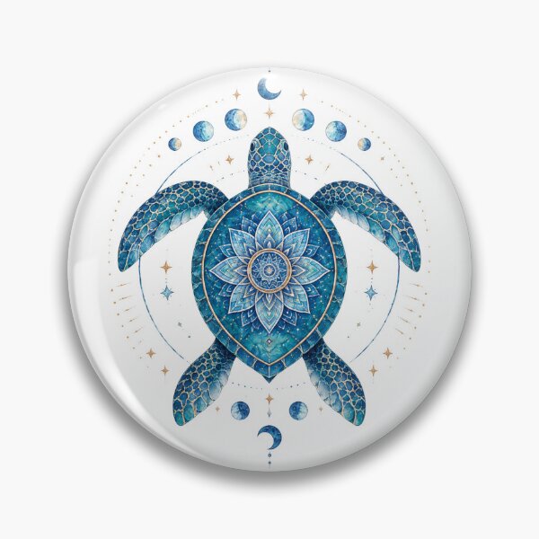 Item preview, Ocean Turtle Mandala – Sea Turtle Sacred Geometry Boho Design designed and sold by ColorNest Designs.