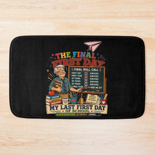 Item preview, My Last First Day of School Retiring Teacher Funny School Design designed and sold by DarkRelicStudio.