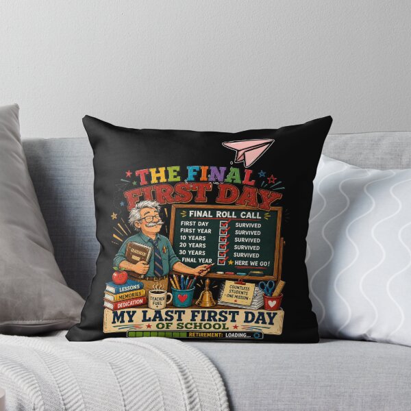 Item preview, My Last First Day of School Retiring Teacher Funny School Design designed and sold by DarkRelicStudio.