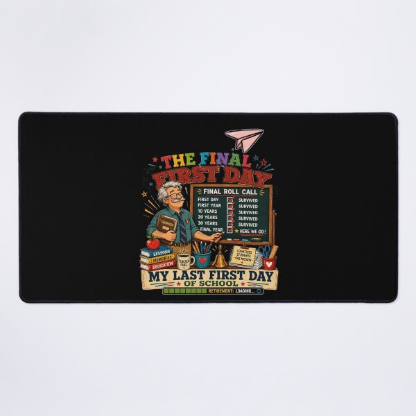Item preview, My Last First Day of School Retiring Teacher Funny School Design designed and sold by DarkRelicStudio.