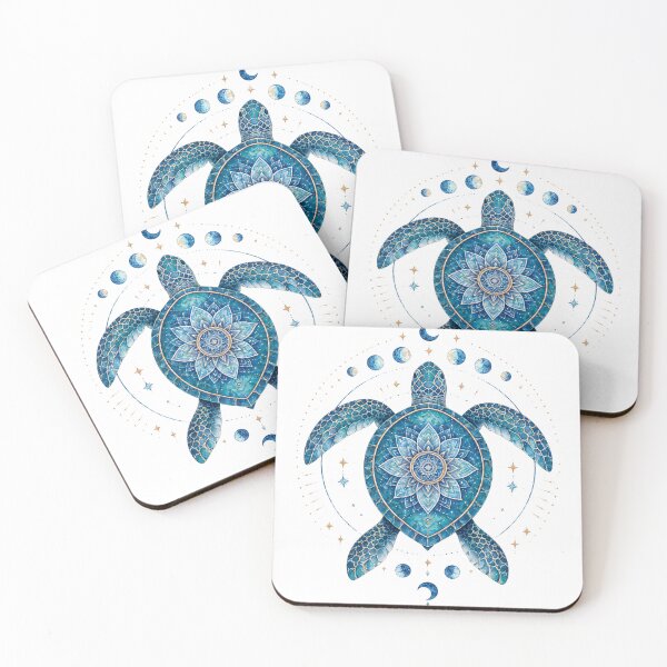 Item preview, Ocean Turtle Mandala – Sea Turtle Sacred Geometry Boho Design designed and sold by ColorNest Designs.