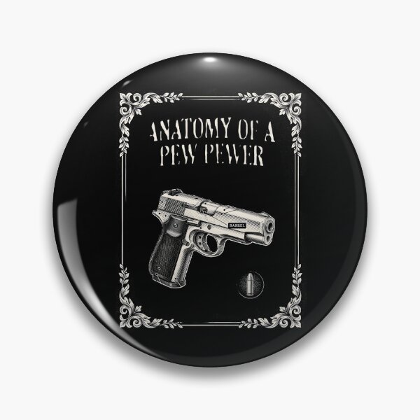 Item preview, Anatomy of A Pew Pewer Funny Pistol 9 mm Humor designed and sold by Redgiant87x.