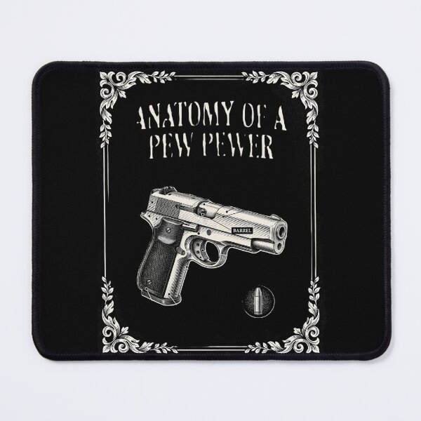 Item preview, Anatomy of A Pew Pewer Funny Pistol 9 mm Humor designed and sold by Redgiant87x.