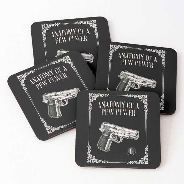 Item preview, Anatomy of A Pew Pewer Funny Pistol 9 mm Humor designed and sold by Redgiant87x.